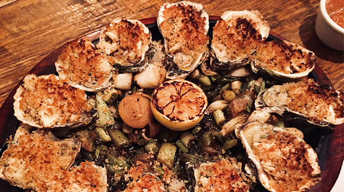 The Original Ninfa’s on Navigation's Spicy Baked Oysters
