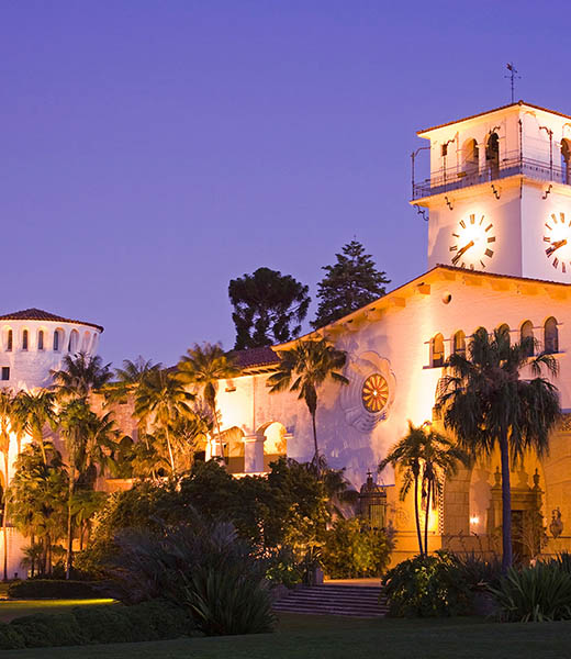 The Santa Barbara County Courthouse dates back to 1929. | Photo by Robert Harding / Alamy Stock Photo
